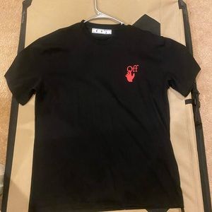 Off-White Starred Arrow Short-Sleeve Skate Tee 'Black/Red'